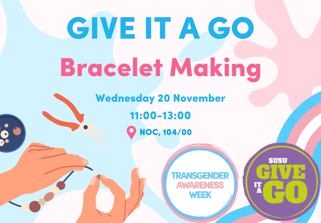 GIAG Crafternoon at NOC: Bracelet Making for Trans Awareness Week